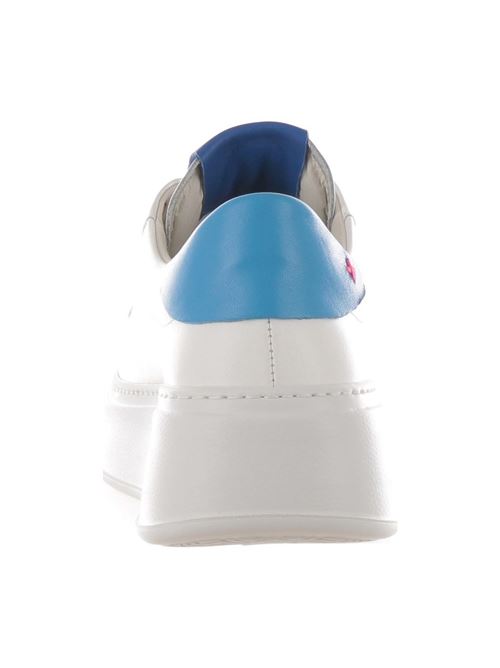 Sneakers combi tarta con linguetta bianco-azzurro Gio + GIO + | PIA-38